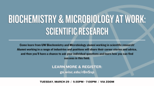 Biochemistry and Microbiology at work: Scientific Research