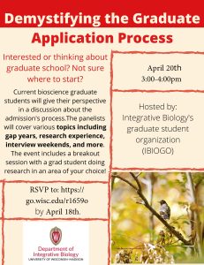If you are interested in or thinking about graduate school this event is for you!