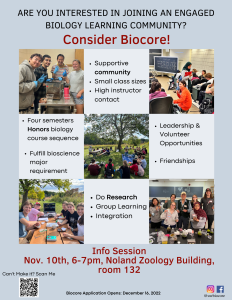 Biocore Information Session