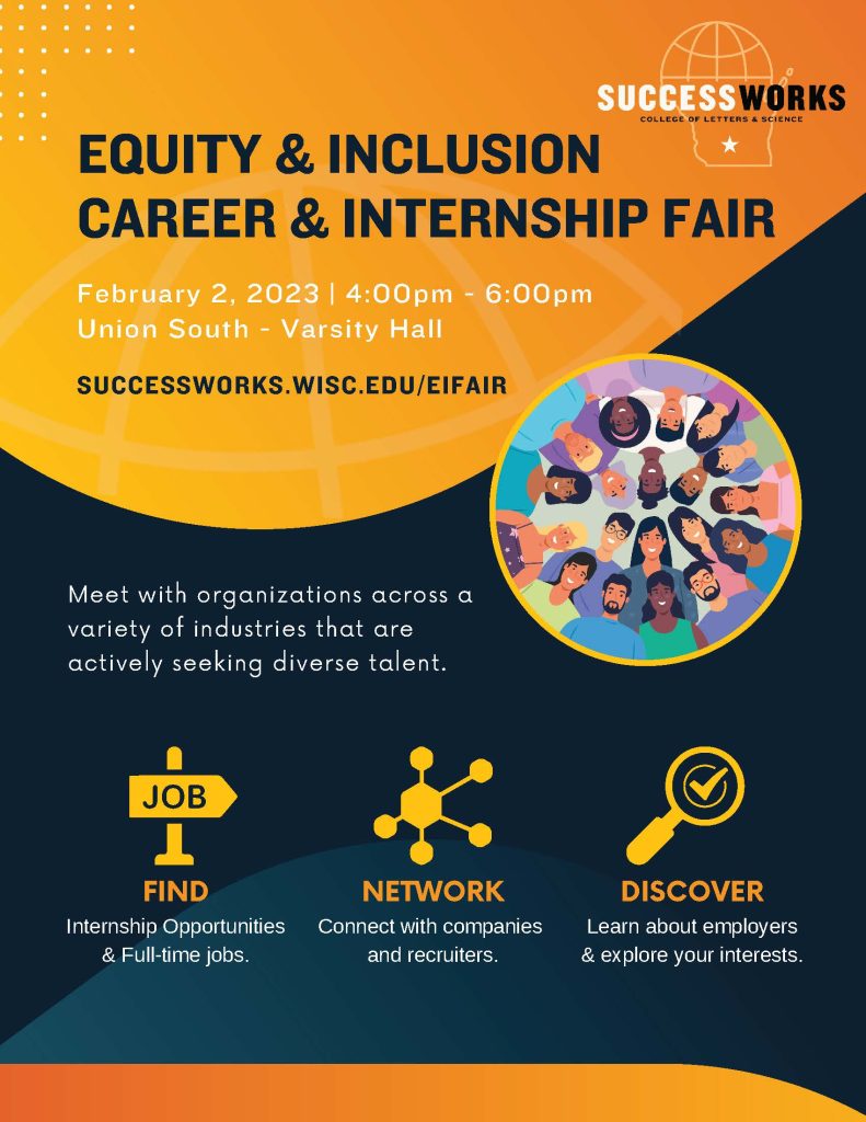 Equity and Inclusion Career and Internship Fair February 2, 2023