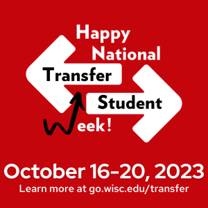 National Transfer Student Week Oct 16-20, 2023