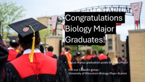 Congratulations Biology Major Graduates!