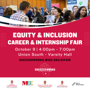 Equity and Inclusion Career & Internship Fair Union South October 9, 2024 @ 4:00 pm - 7:00 pm