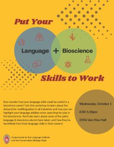 Put Your Language & Bioscience Skills to Work