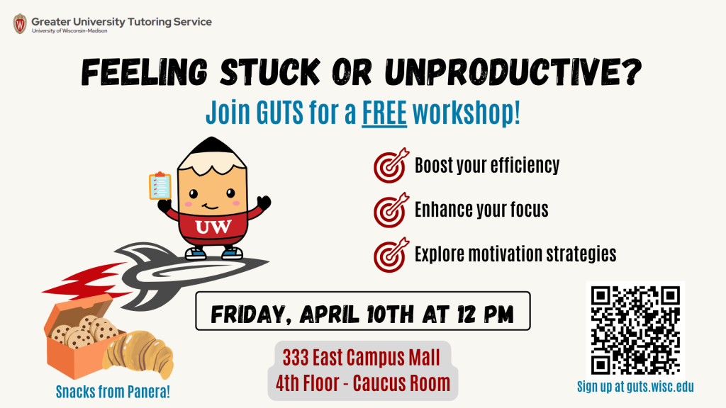 Stop Procrastinating Workshop April 10